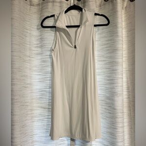 Halara White Athletic Halter Dress